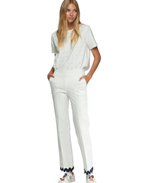 pantalone ricamo