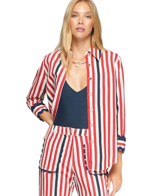 camicia righe rosse