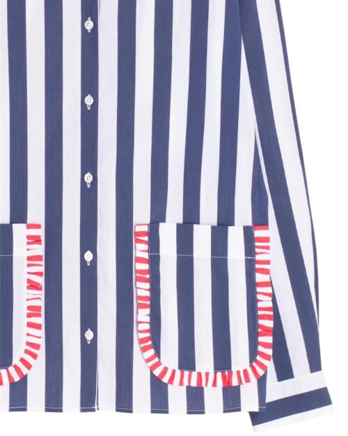 camicia tasche volant