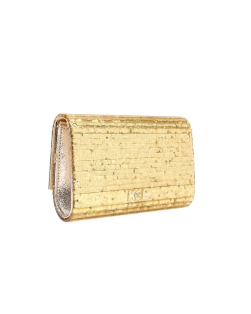 borsa clutch dorata