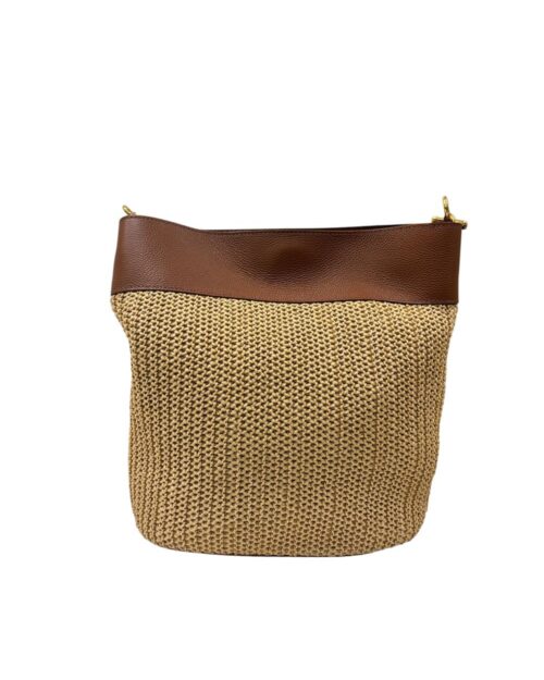 borsa secchiello raffia
