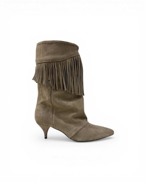 stivale frange taupe