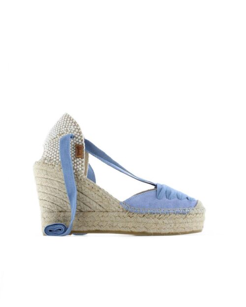 espadrillas lacci celeste