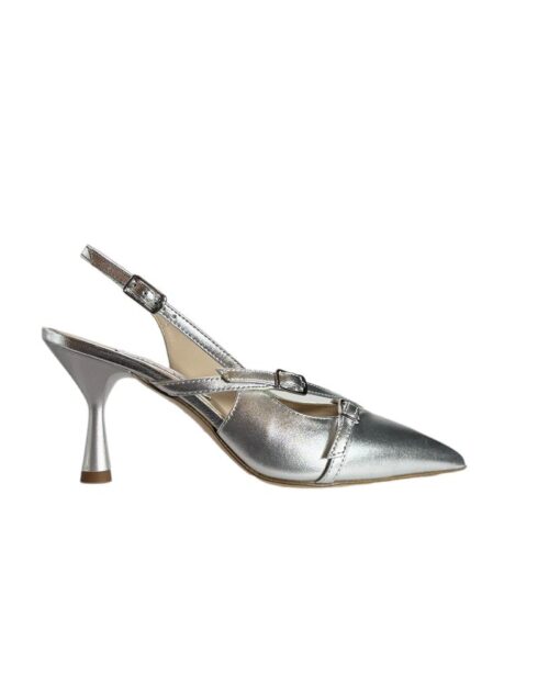 slingback cinturini argento