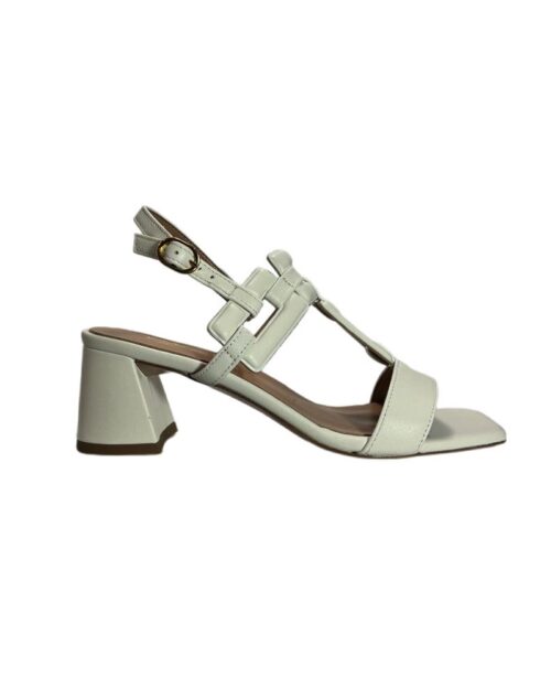 sandalo pelle panna