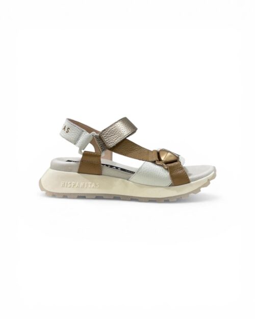 sandalo borchia beige multi