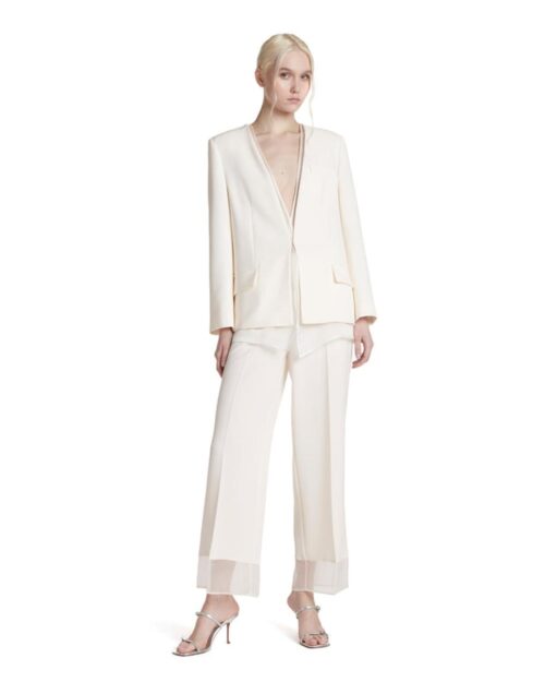 giacca inserti organza