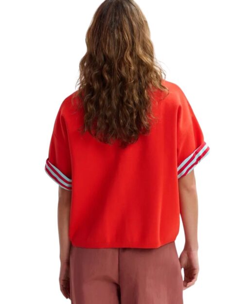 maglia polo rossa