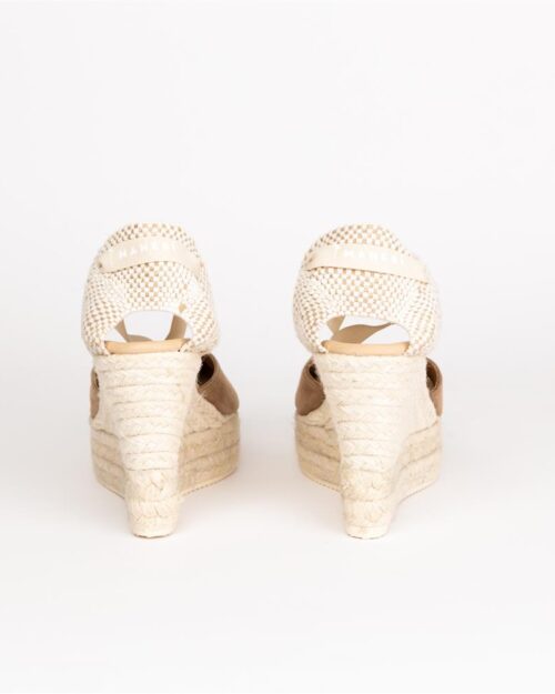 espadrillas zeppa alta taupe