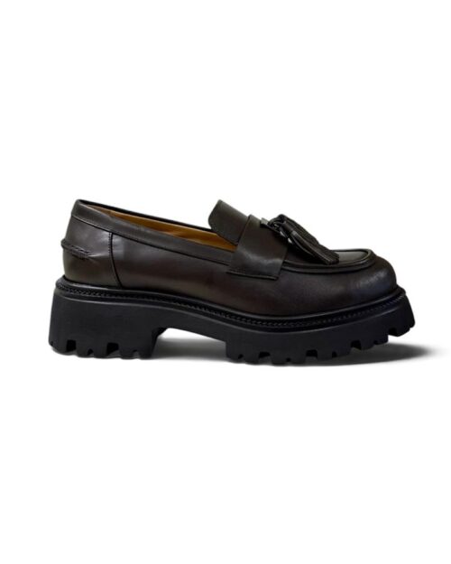mocassino nappine moro