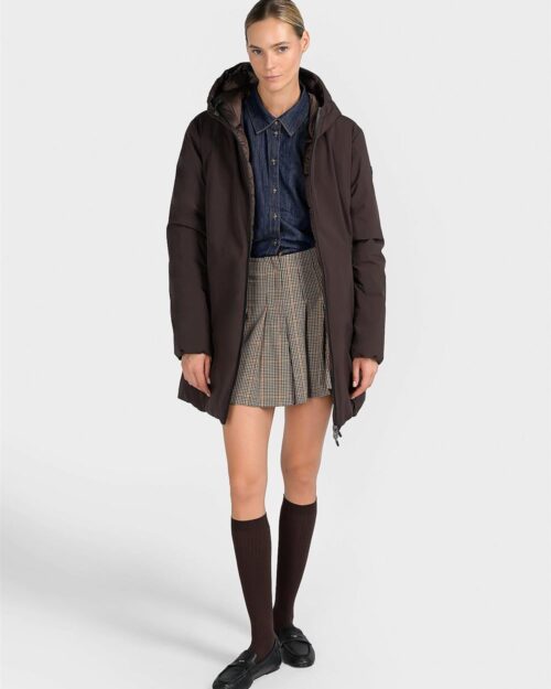 giacca moosoone long marrone