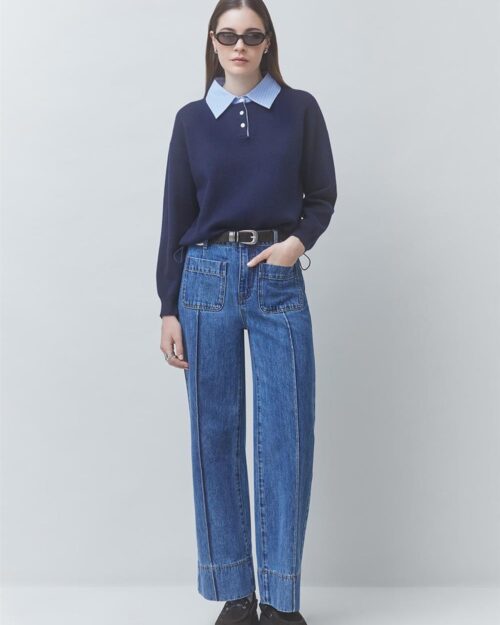 pullover bicolor